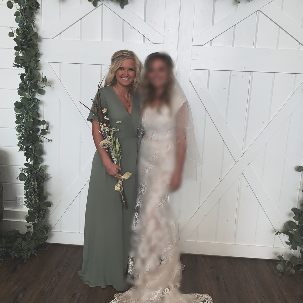 Olive green dress